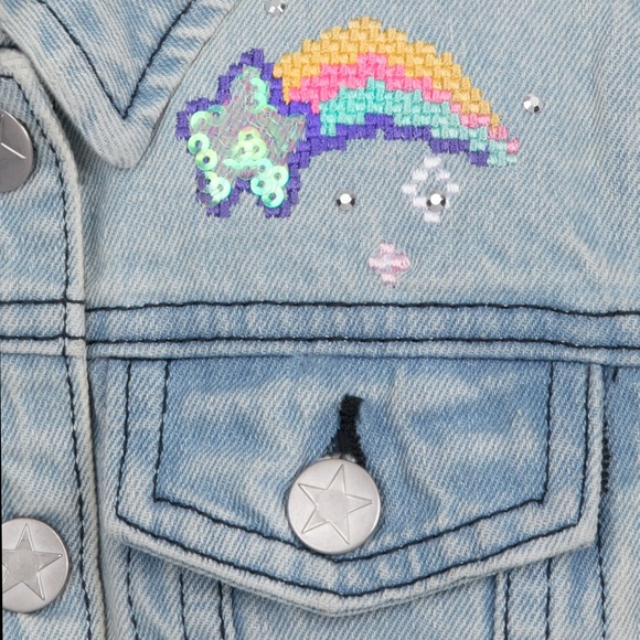 Disney Store Minnie Mouse Mystical Denim Jacket- Size 3 - Picture 3 of 12